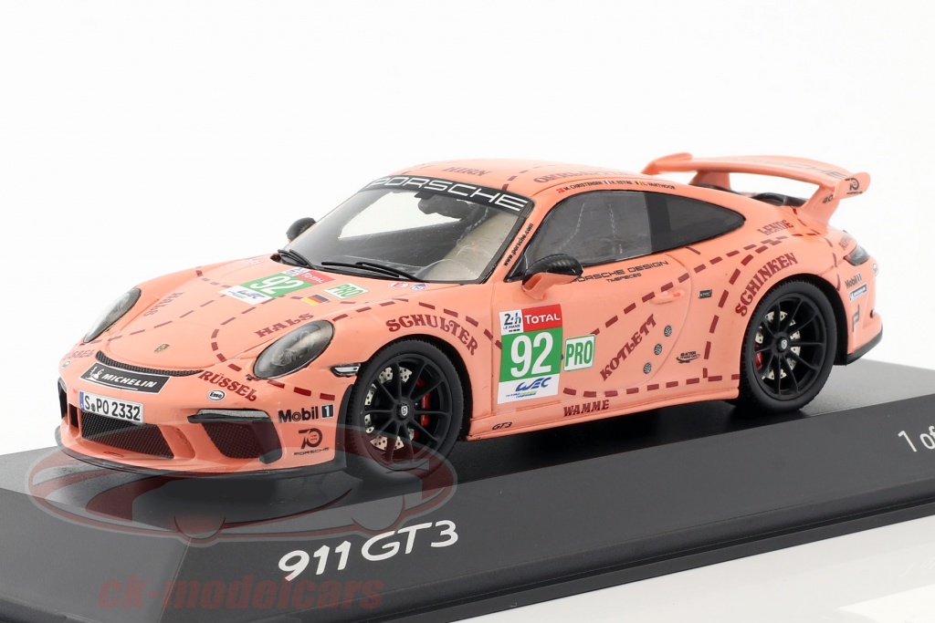 Porsche 911 (991 II) GT3 #92 Pink Pig Version 1:43 Spark