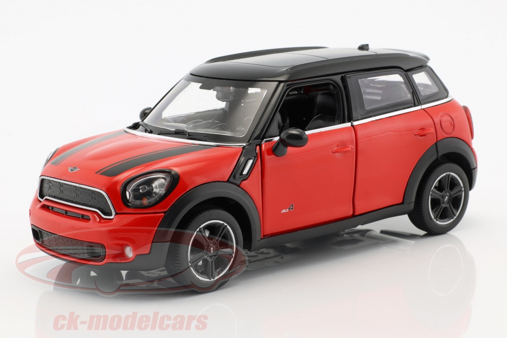 Mini Cooper S Countryman (R60) rojo / negro 1:24 Rastar