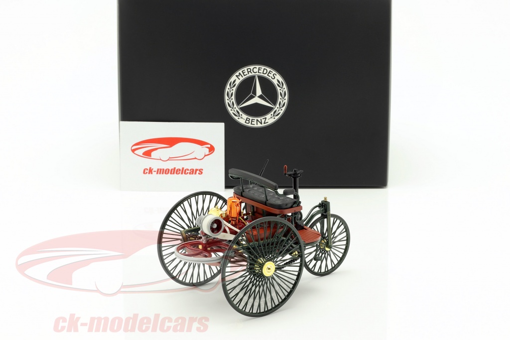 Modellauto: Benz Patent Motorwagen (1886), grün, B66041415
