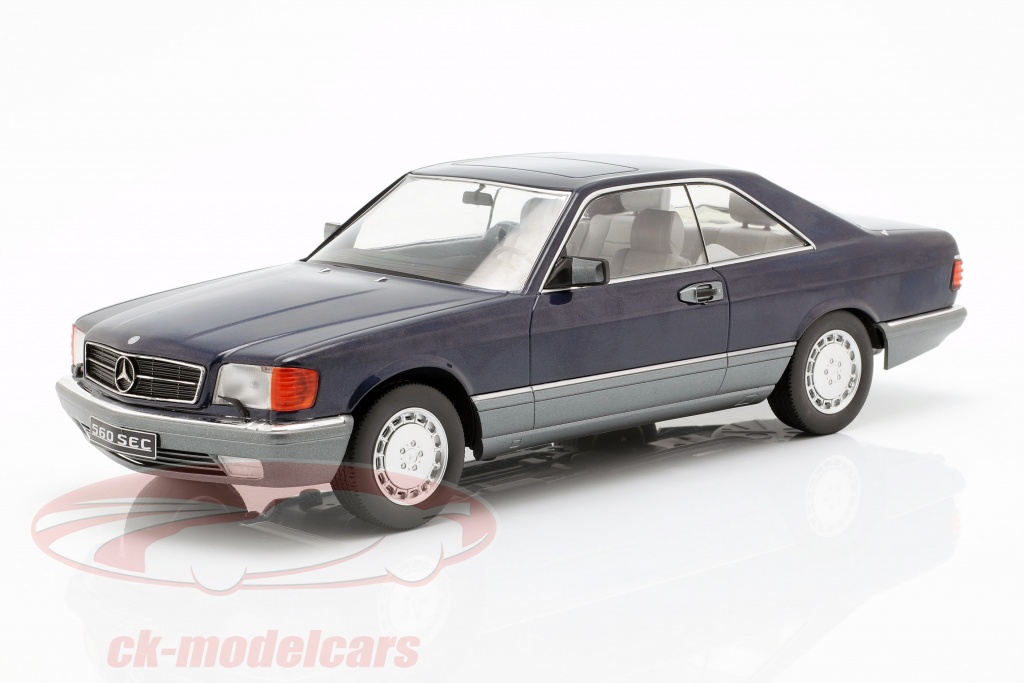 KK Scale 1:18 MERCEDES 560 SEC C126 1985 BLACK Modèle - KKDC180334