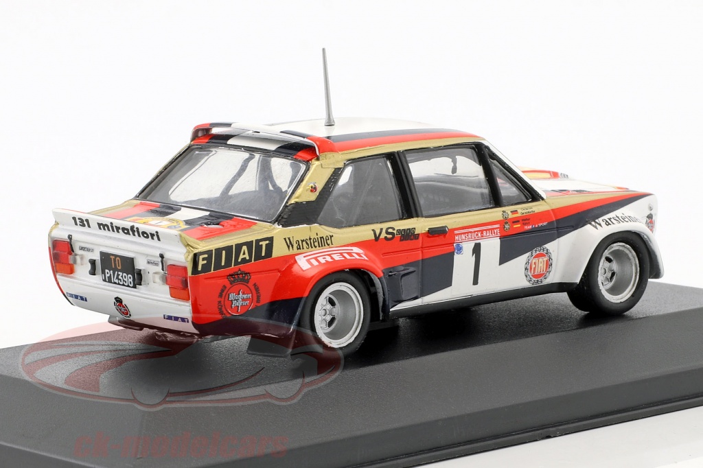 Maquette FIAT 131 Abarth Rallye 1980 Hunsrück échelle 1/18 IXO MODELS - Métal Et Plastique