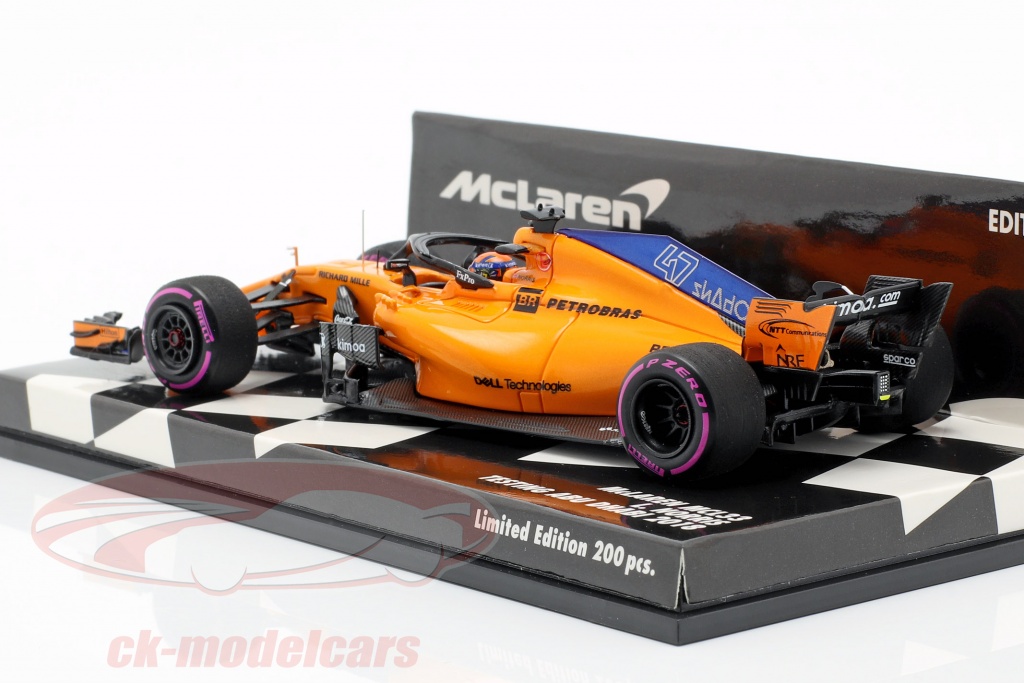 Set De 2 F1 McLaren MCL33 Renault 2018 - Alonso & Vandoorne - Minichamps 1/43