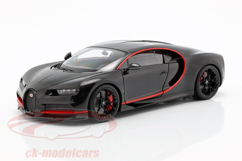 Bugatti Chiron año de construcción 2017 nocturne negro 1:18 AUTOart