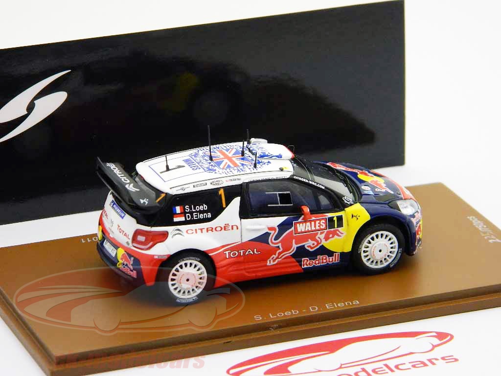 Modèle Réduit CITROËN DS3 WRC #1 Loeb - Rallye Mexique 2011 - Échelle 1:43 - Marque Press