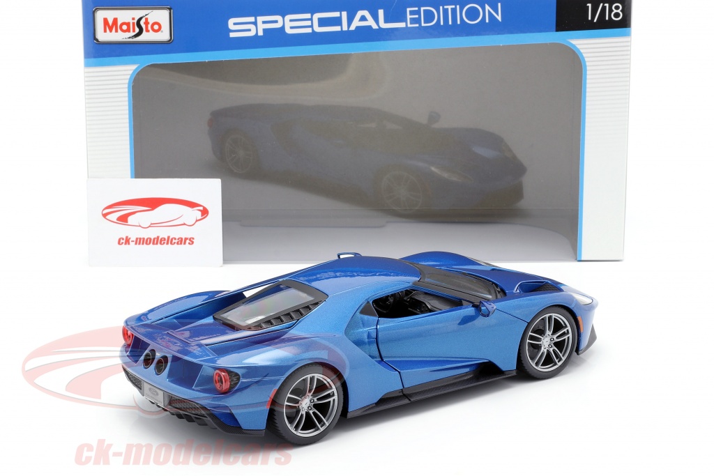 Maisto 1:18 Ford GT 築 2017 ブルー メタリック 31384B モデル 車 