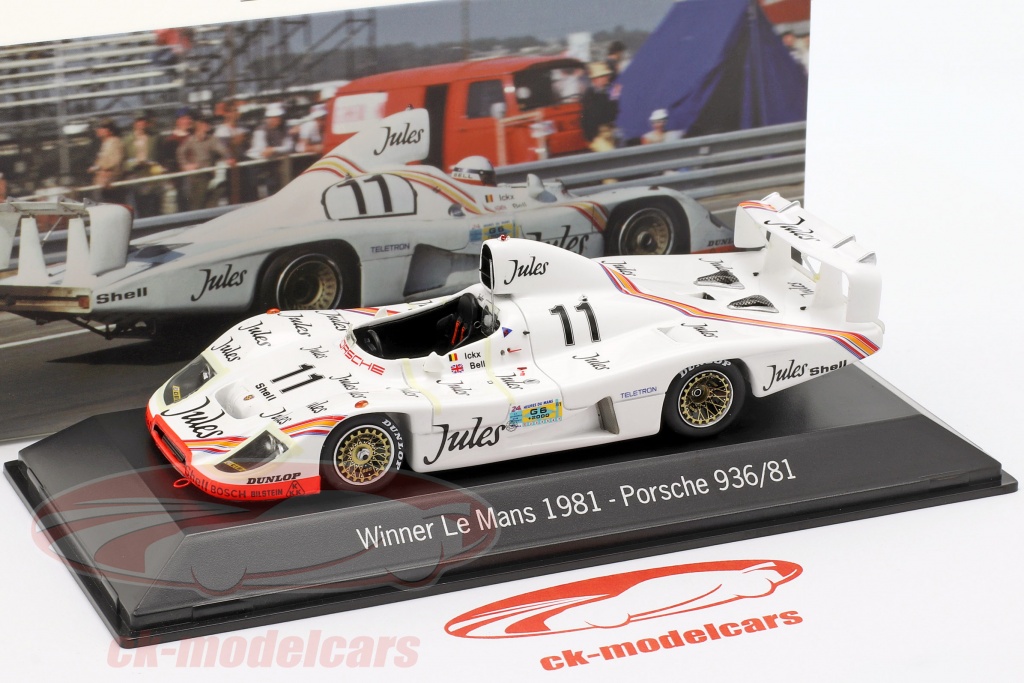 Spark Porsche 936/81 #11 – Ickx/Bell – Vainqueur Le Mans 1981 – 1/18 – Résine – Neuve