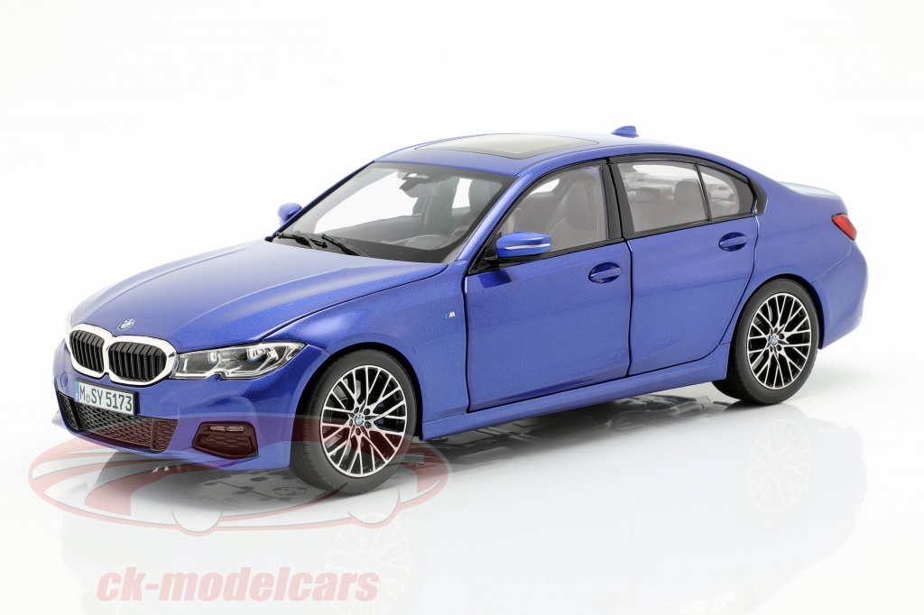 BMW 3 Series Limousine (G20) year 2019 portimao blue 1:18 norev