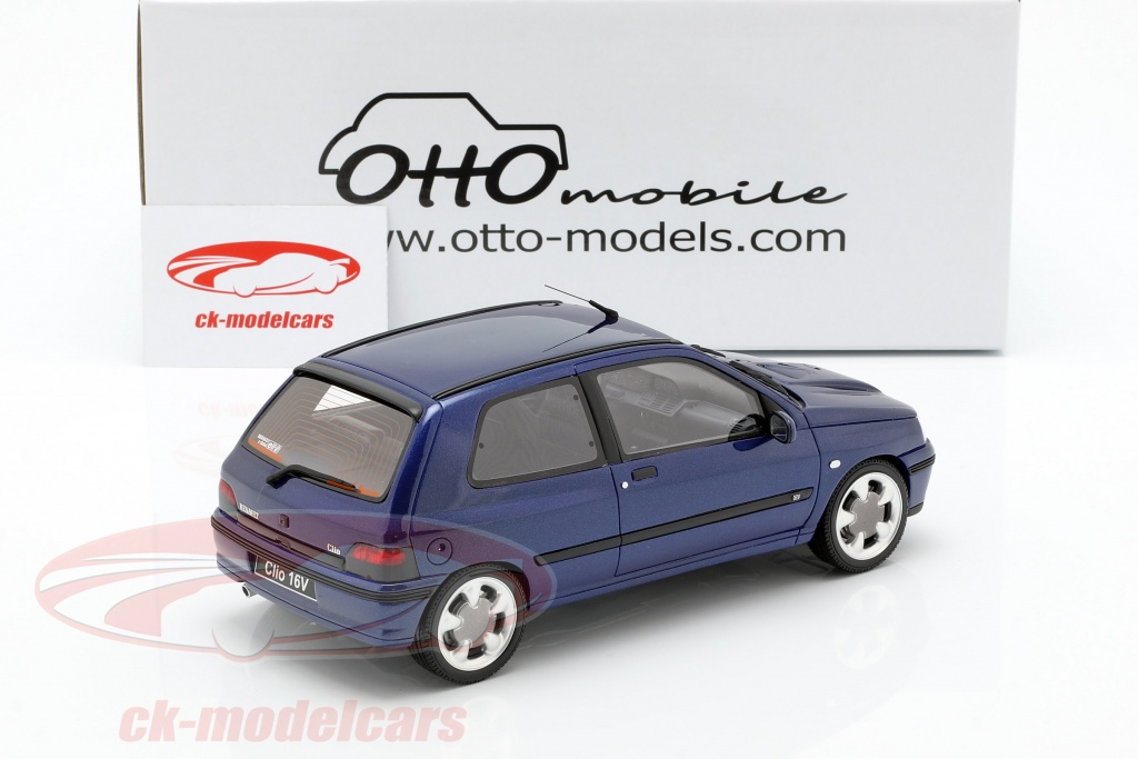 Rare Ottomobile 1:18 - RENAULT CLIO 2 V6 Phase 2 - Iliade Blue - OttO