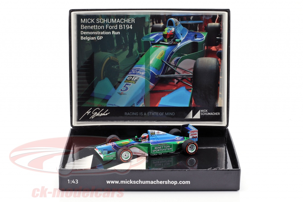 Mick Schumacher Benetton B194 #5 Demo Run GP Spa 公式 1 2017 1:43 Minichamps