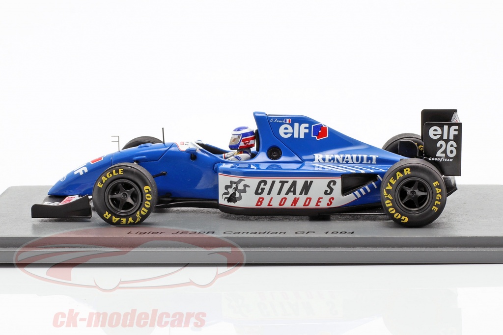A collectible scale F1 model Ligier JS39B from Göde