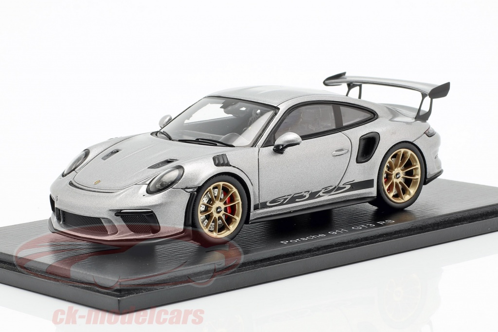 Porsche 911 (991 II) GT3 RS anno di costruzione 2018 argento metallico 1:43 Spark