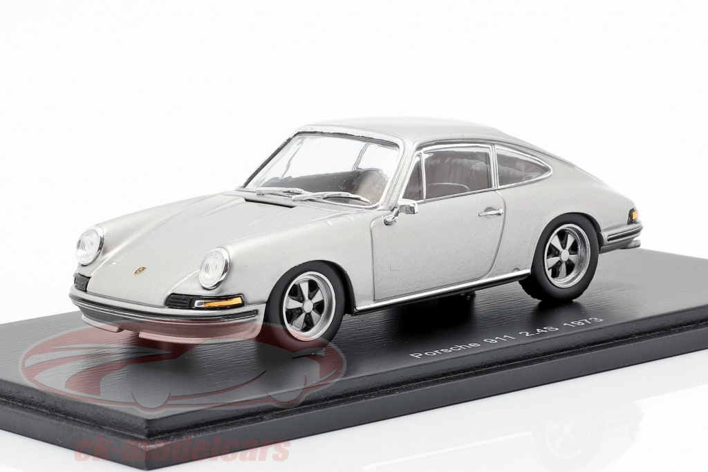Porsche 911 2.4 Opførselsår 1973 sølvgrå 1:43 Spark