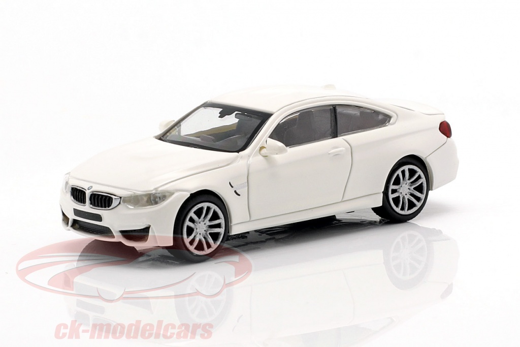 BMW M4 coupe ano de construção 2015 branco 1:87 Minichamps