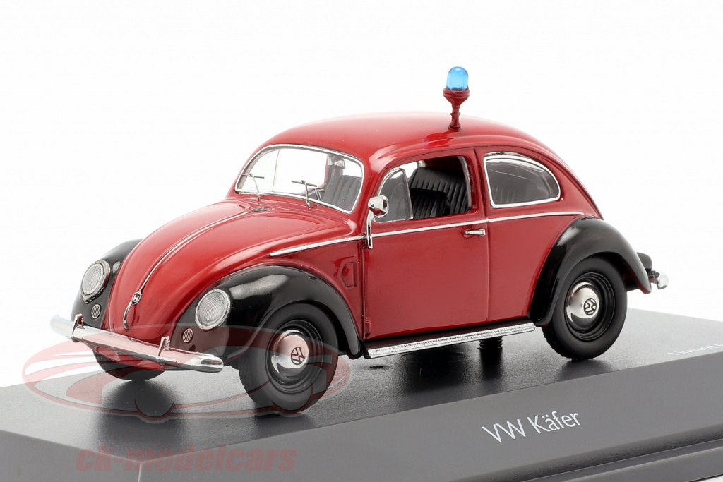 Volkswagen VW 甲虫 Ovali 消防部门 红 / 黑 1:43 Schuco