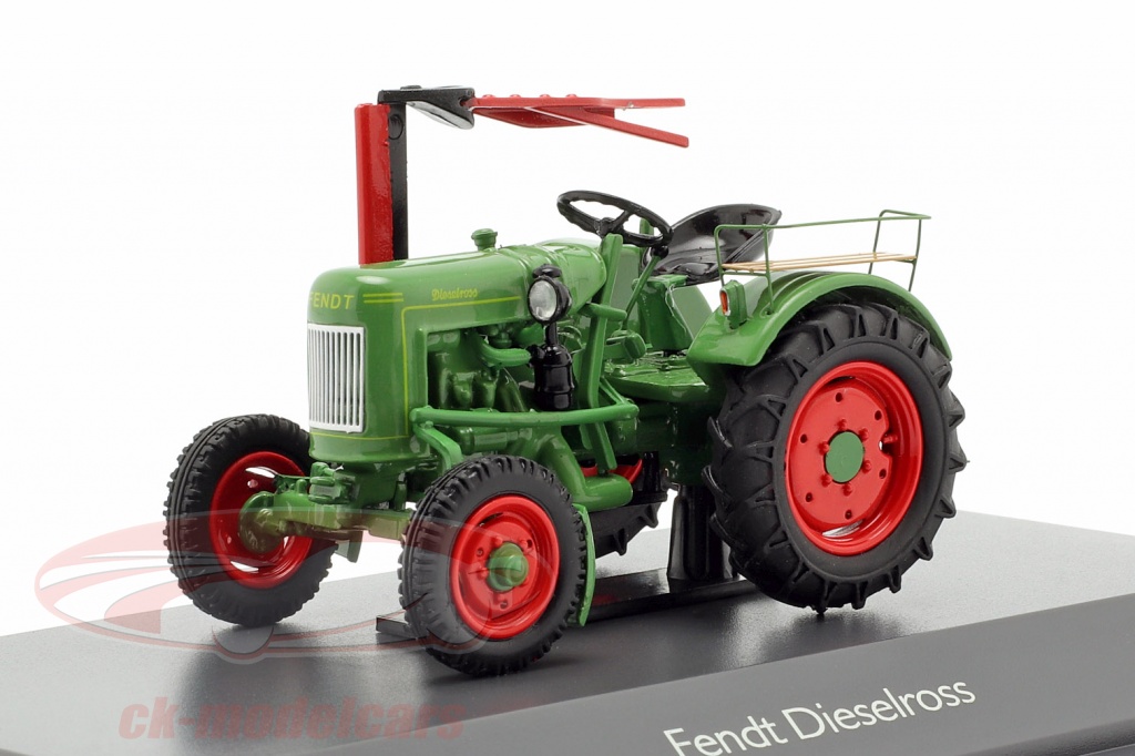 Fendt F20G Dieselross tractor met cutting Bar groen 1:43 Schuco