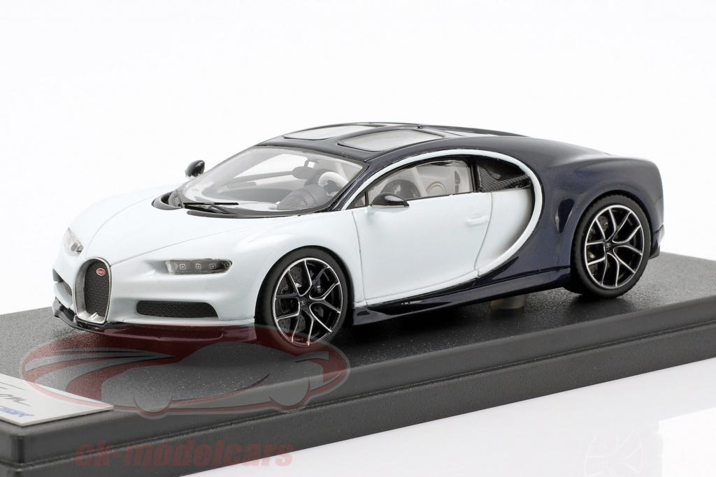 Maquette Bugatti Chiron 2017 1:24 - Welly - Bleu Métallisé - Neuf En Boîte