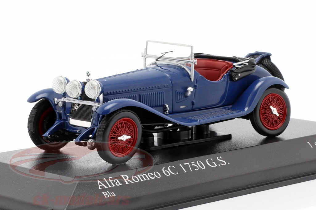 Alfa Romeo 6C 1750 G.S. Year 1930 blue 1:43 Minichamps