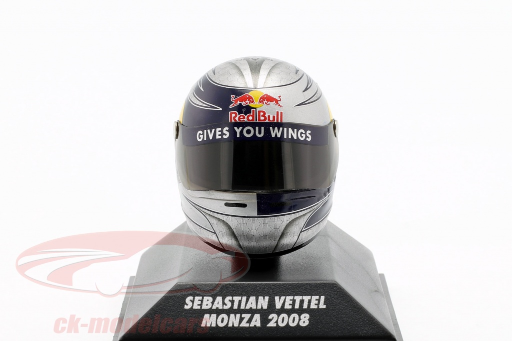 S. Vettel Scuderia Toro Rosso GP Monza formule 1 2008 Casque 1:8 Minichamps