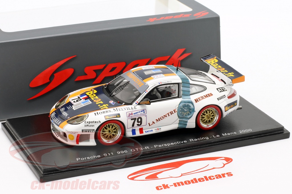 1/43 Spark Porsche 996 GT3 R No.71 Le Mans 2000 C. Wagner - S. Lewis - B. Mazzuoccola Car Model