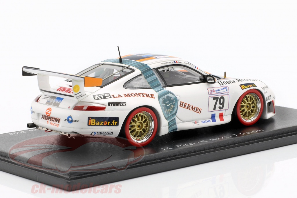 Miniature Spark 1/43 – Porsche 996 GT3 R N°71 Le Mans 2000 – Wagner/Lewis, Neuve