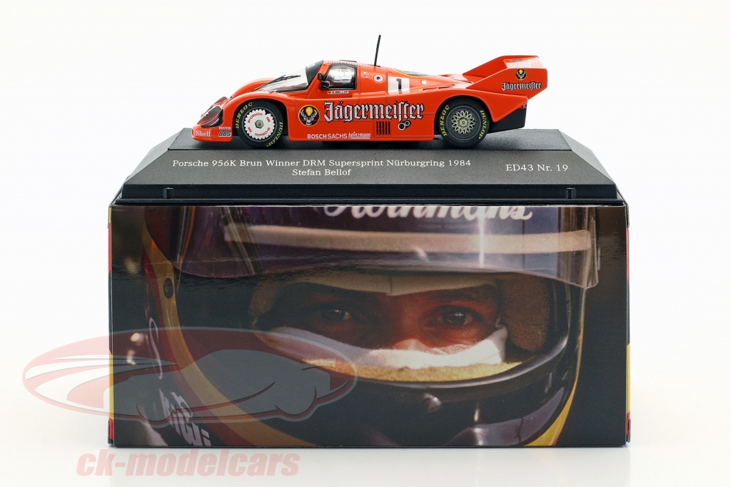 Minichamps 1/43 Porsche 956K #1 Warsteiner – Vainqueur Norisring DRM 1984 – Stefan Bellof – Résine