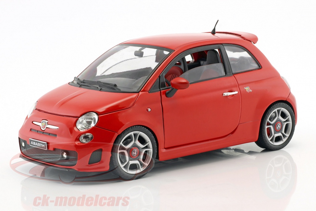 Fiat Abarth 500 Year 2008 red 1:18 MotorMax