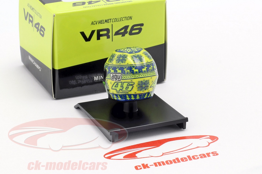 Minichamps 327030086 - Casco AGV - Valentino Rossi, Campione del Mondo, Moto GP Valencia, Scala: 1:2 Minichamps 327030086 - Casco AGV - Valentino Rossi, Campione del Mondo, Moto GP Valencia, Scala: 1:2