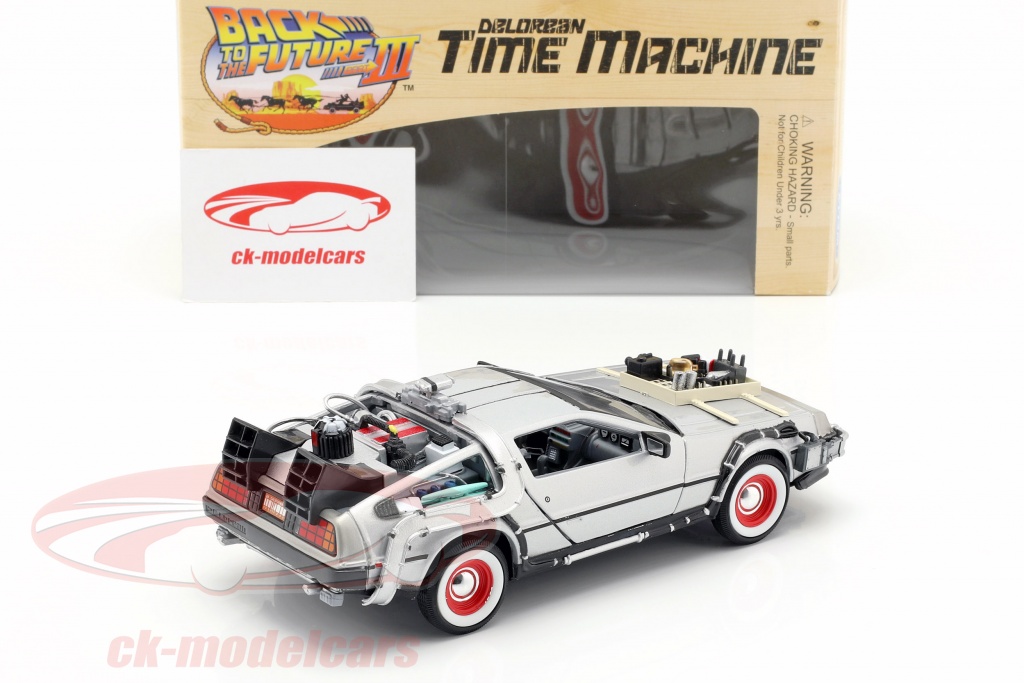 Welly 1:24 デロリアン Time Machine Back to the Future III 腕ずく 22444W モデル 車  22444W 4891761124441