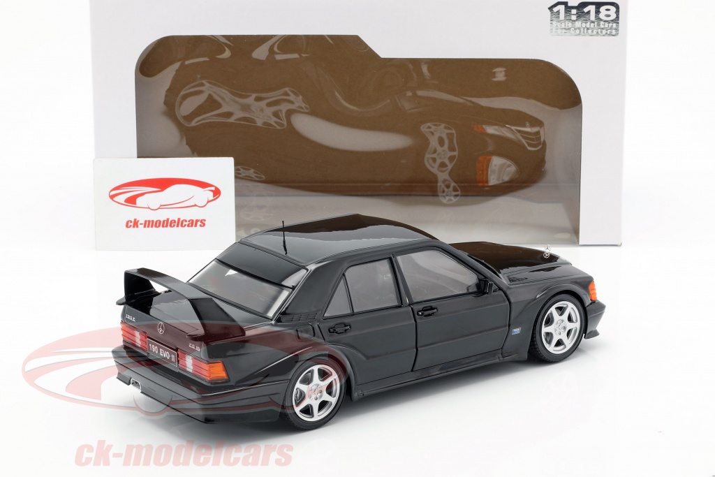 MERCEDES BENZ 190e Evolution II Black 1/18 Diecast Model Car by Solido S1801001 for sale online