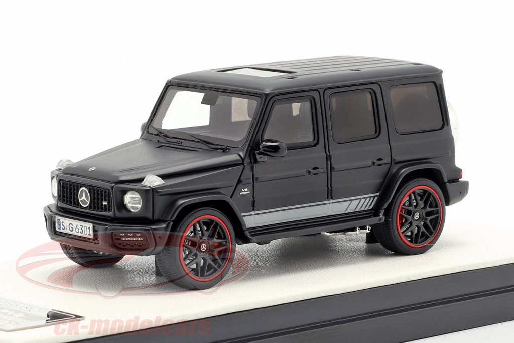 MotorHelix 1:64 Mercedes-Benz AMG G63 築 2019 黒 MH6401 モデル 車 MH6401 ...