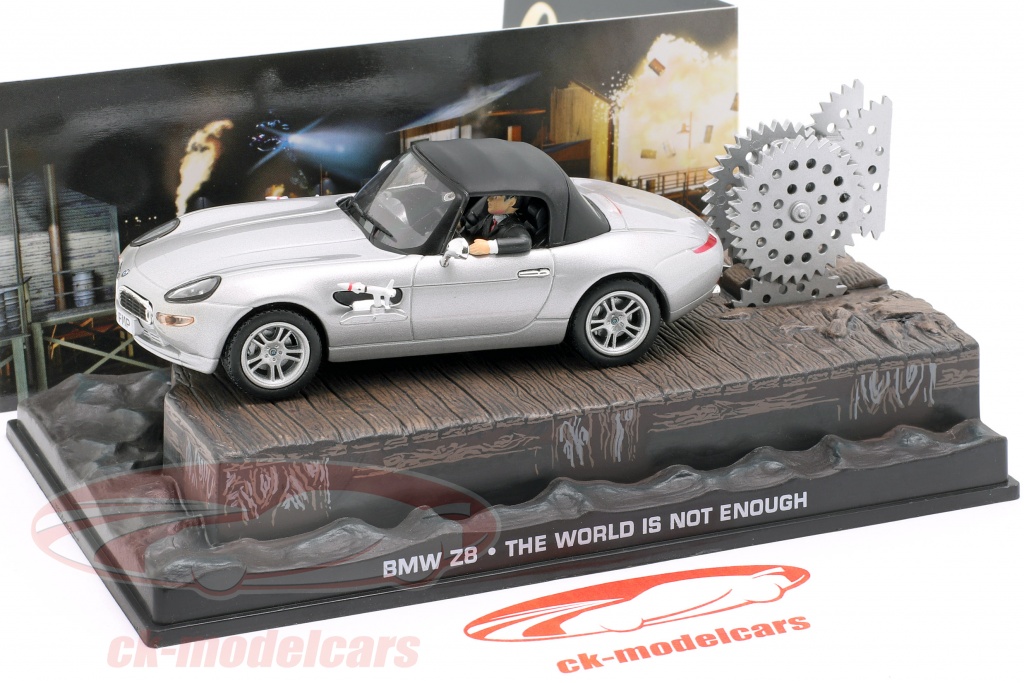 Ixo 1:43 BMW Z8 James Bond Movie Car Die Welt ist nicht genug silber ...