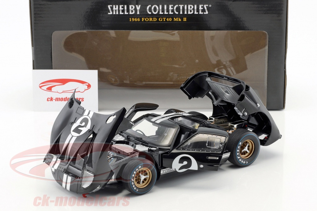 Shelby Collectibles 1:18 Ford GT40 MK II #2 Winner 24h LeMans 1966 McLaren,  Amon Shelby408 model car Shelby408 814770014088