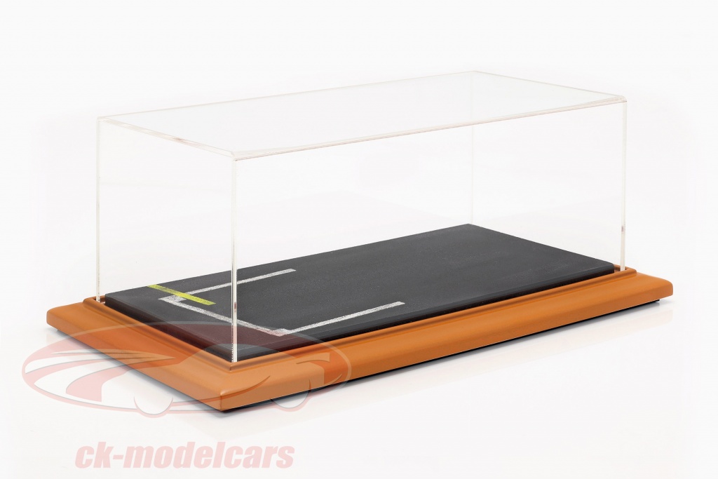 ATLANTIC ATL10072 Echelle 1/18 VETRINA DISPLAY BOX MOLHOUSE BASE IN PELLE ROSSA