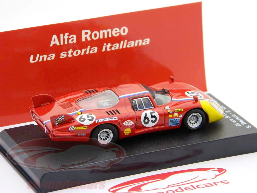 Spark – S4368 Alfa-Romeo 33/2 – Red/Blue, Le Mans 1968 – 1: 43 Scale : Spark