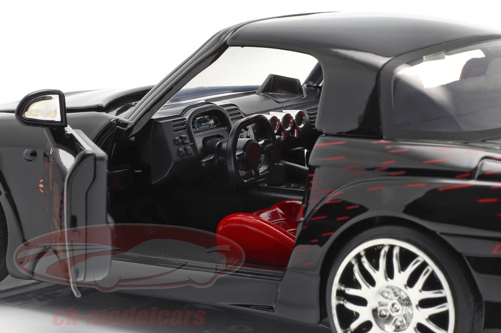 Jadatoys 1 24 Johnny S Honda S00 1995 Movie Fast Furious 01 Black Model Car