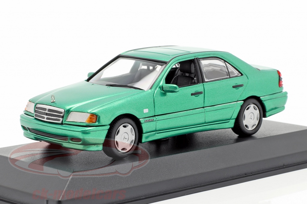 Mercedes-Benz C-classe (W202) ano de construção 1997 verde metálico 1:43 Minichamps