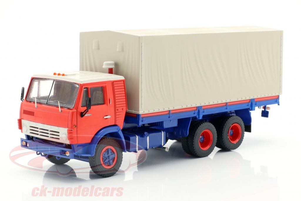Kamaz 5320 Truck with trailer GBK 8350 blue / orange 1:43 Premium ClassiXXs