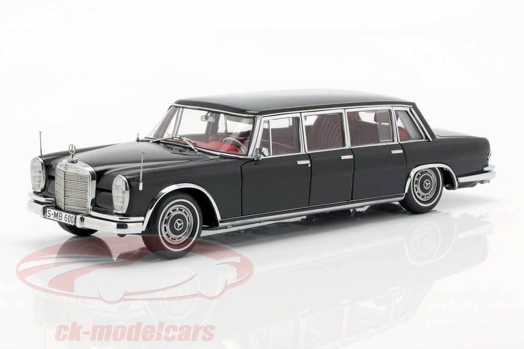 Mercedes-Benz 600 Pullman (W100) limousine year 1963-81 black 1:18 CMC