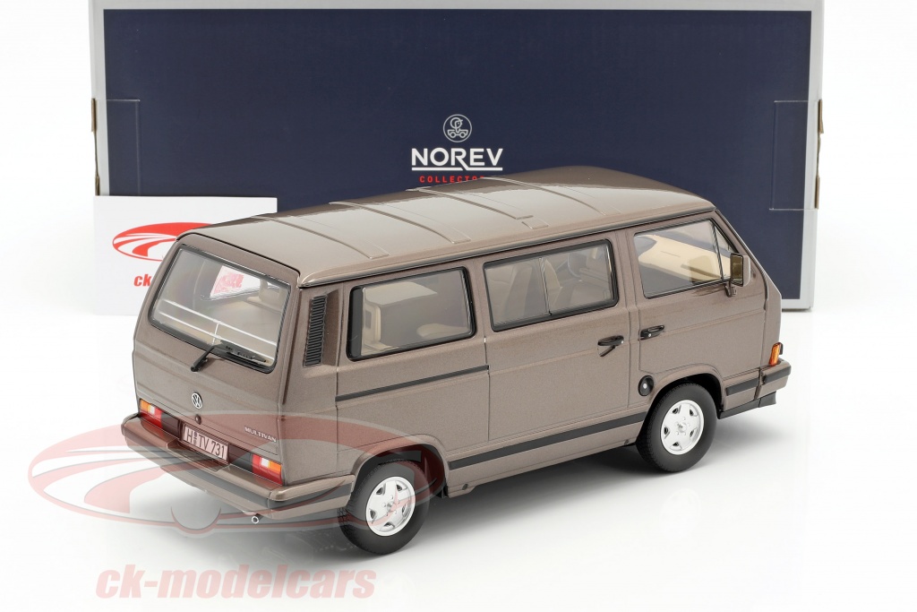 Norev 1/18 Scale Model 188543 - 1990 VW Volkswagen Multivan - Bronce Met