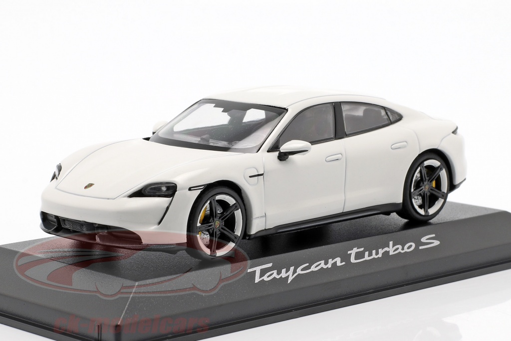 Minichamps 1 43 Porsche Taycan Turbo S Baujahr 2019 Carraraweiss