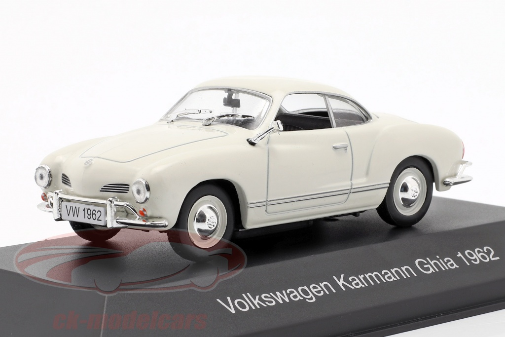 Volkswagen VW Karmann Ghia ano de construção 1962 branco 1:43 Altaya