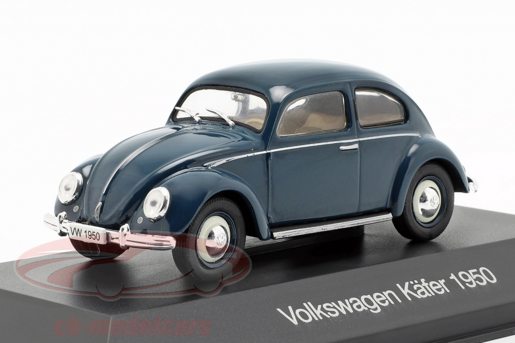 Volkswagen VW bille Opførselsår 1950 mørkeblå 1:43 Altaya