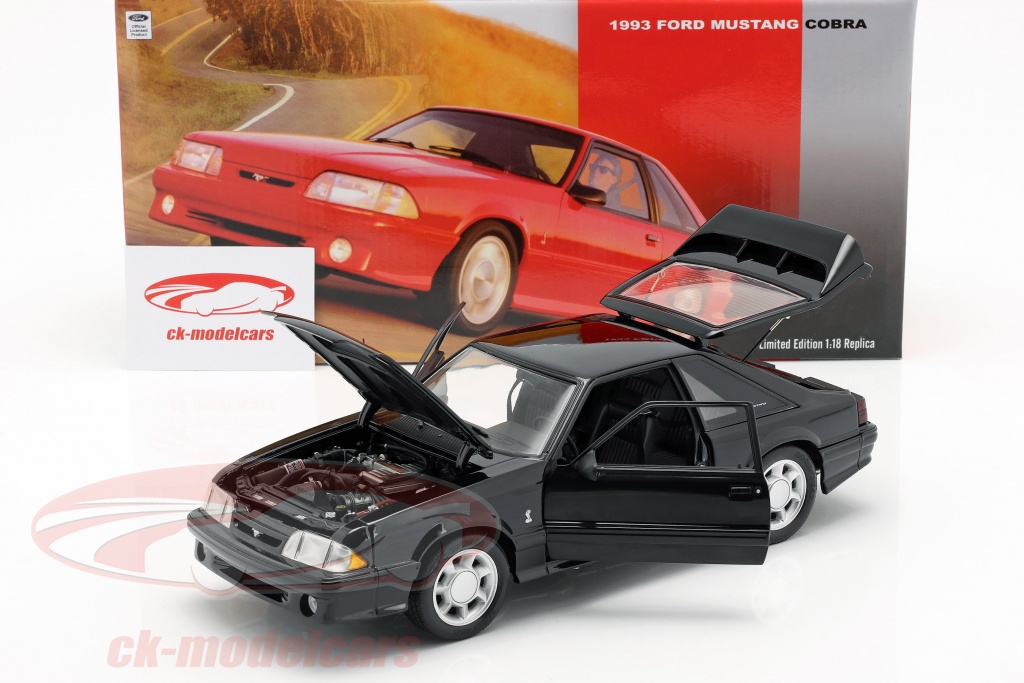 Gmp 1 18 Ford Mustang Cobra Year 1993 Black 18921 Model Car 18921