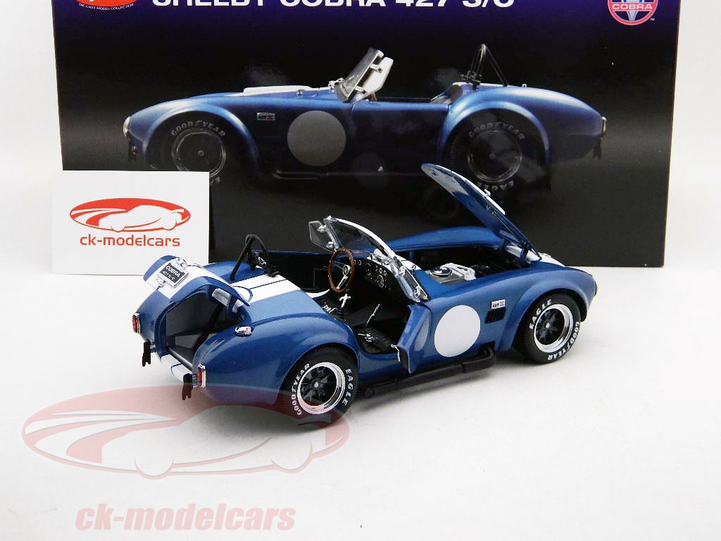 Modellino in miniatura Shelby Cobra 1/18 Kyosho 427 S/C blu foncé/bianco Modellino in miniatura Shelby Cobra 1/18 Kyosho 427 S/C blu foncé/bianco