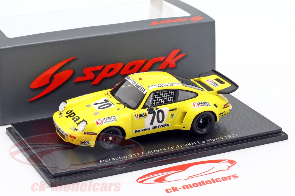 Kit Miniature Spark Porsche 911 RSR 3.0 #77 - Vainqueur Le Mans 1976 - 1/43