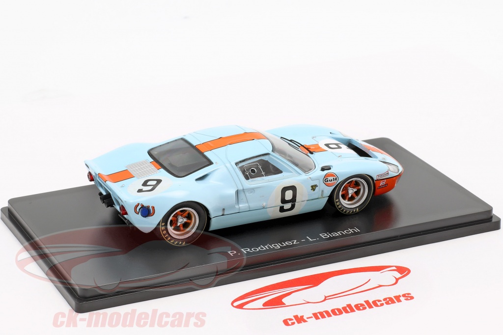 Affiche Originale Le Mans - Gulf Ford GT40 (années 60, Sports Mécaniques, France)