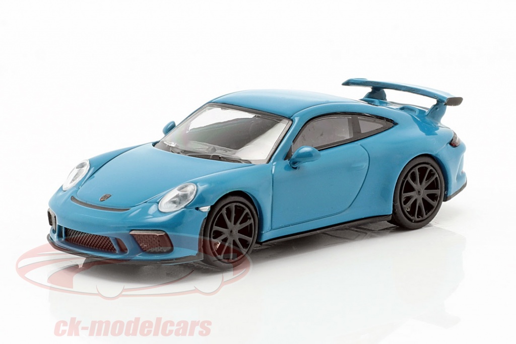 Porsche 911 GT3 Baujahr 2017 blau 1:87 Minichamps