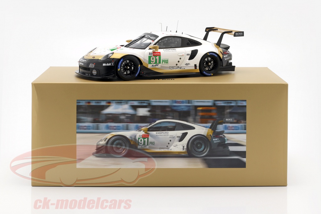 Porsche 911 RSR No.91 Porsche GT Team 2nd LMGTE SPARK MODEL 1/64 #Y121 