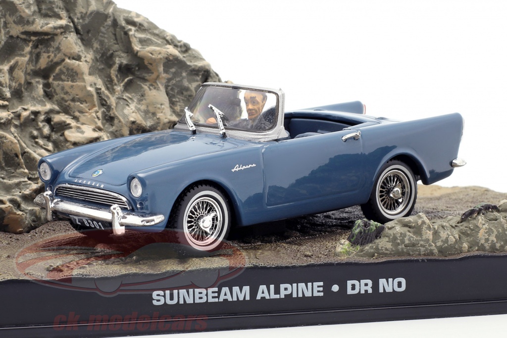 Sunbeam Alpine James Bond Movie Car 007 jagt Dr. No violett 1:43 Ixo