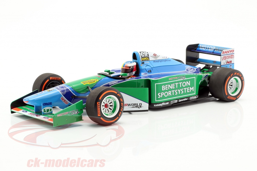 Mick Schumacher Benetton B194 #5 Demo Run GP Spa fórmula 1 2017 1:18 Minichamps
